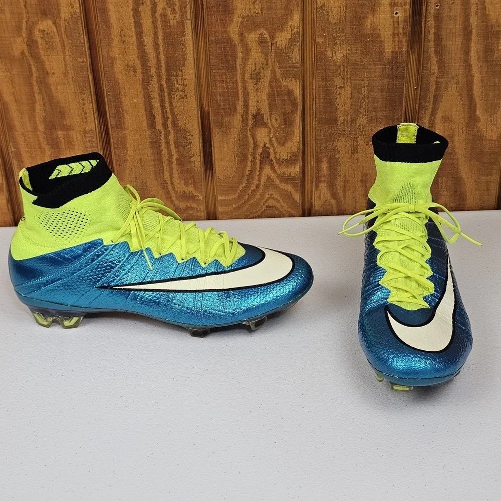 Nike Mercurial Superfly IV FG Soccer Cleats Womens Sz 8.5/Mens 7 Blue 718753-487